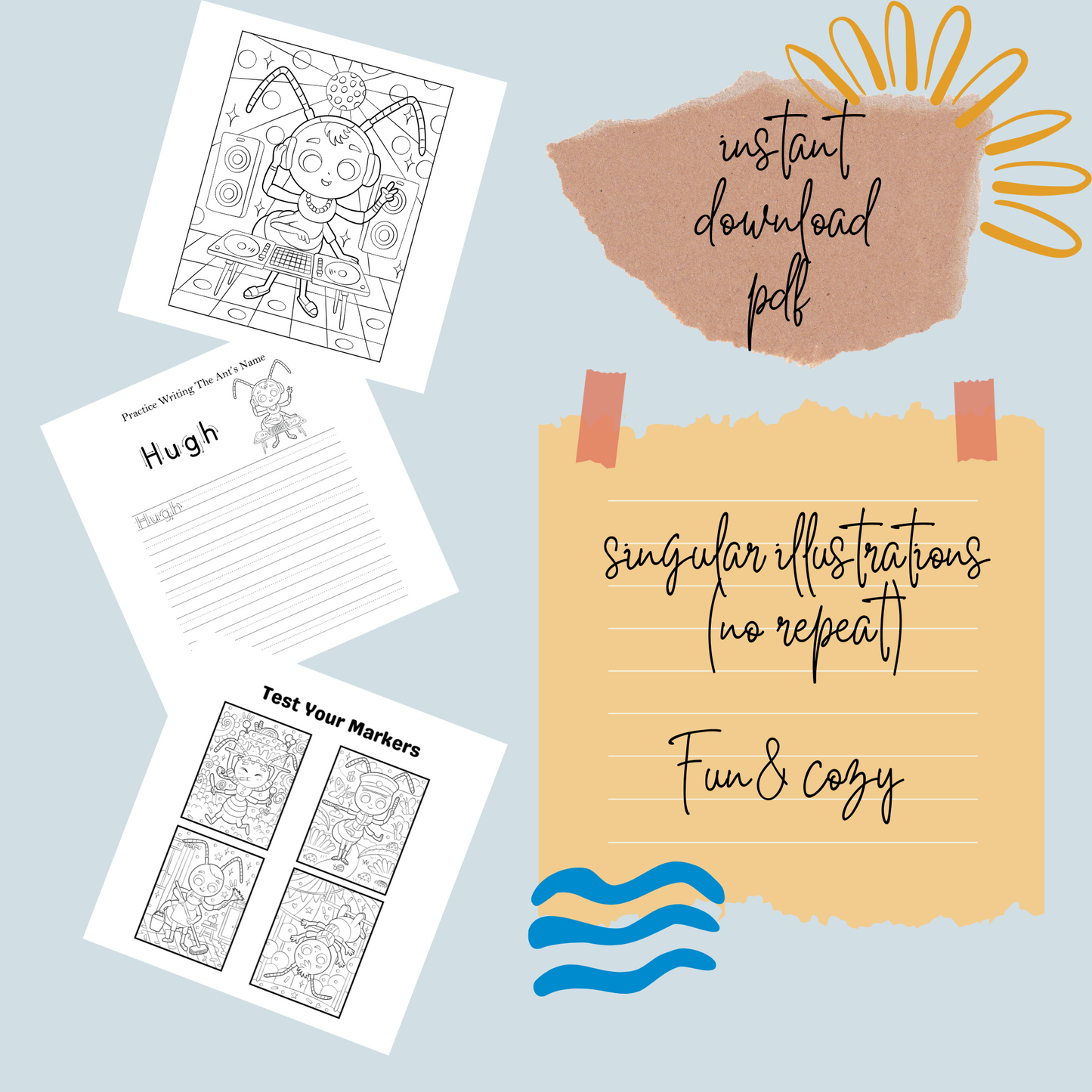 Coloring book for kids - 4KidsCreationArt